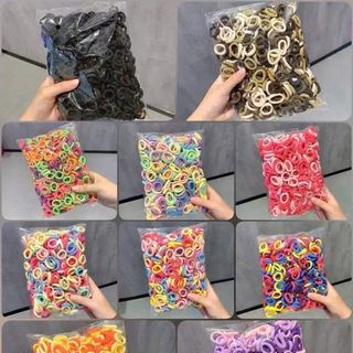 Set 500 chun buộc tóc mix màu