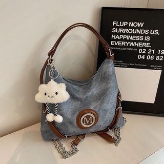 TÚI XÁCH NỮ THỜI TRANG – DA LOANG SANG CHẢNH KÈM CHARM W711 - WINNIE HOUSE