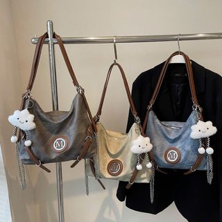 TÚI XÁCH NỮ THỜI TRANG – DA LOANG SANG CHẢNH KÈM CHARM W711 - WINNIE HOUSE