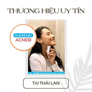 Kem phục hồi da sau mụn DR. SOMCHAI ACNE REPAIR GEL giúp mờ sẹo, vết thâm mụn, ngăn mụn quay trở lại 3g