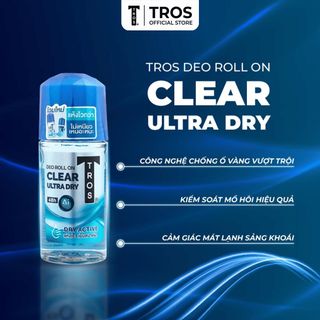 Combo Siêu Rẻ - Sữa tắm nam TROS Zinc Coupe & Lăn khử mùi Clear Ultra – Làm Sạch Sâu, Ngừa Mụn & Khô Thoáng Ngăn Mùi Suốt Ngày