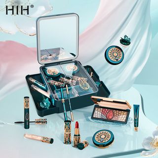 Bộ Trang Điểm Cao Cấp HIH Full Set 12 món – Son, Phấn, Mascara, Kẻ Mắt, Bảng Phấn Mắt – Hộp Quà Sang Trọng