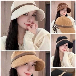 Mũ lưỡi trai vải nhung mềm