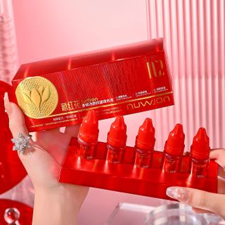 Tinh chất Saffron Nuwjon 7ml x 5 lọ - Serum đa năng chống nhăn, làm đầy, dưỡng da sáng mịn