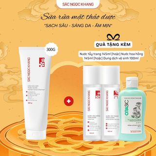 SỮA RỬA MẶT THẢO DƯỢC 300G TẶNG 1 TRONG 3 QUÀ