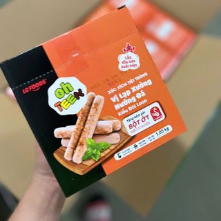 Xúc xích Ăn liền TT OH TEEn vị lạp xưởng hộp 1kg 25 cây