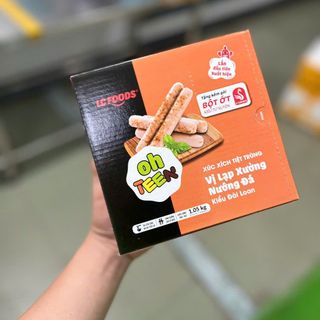 Xúc xích Ăn liền TT OH TEEn vị lạp xưởng hộp 1kg 25 cây
