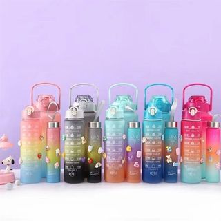 SEt 3 Bình Nhựa Mẹ Con Kèm Dán 3D (THÙNG 48C)