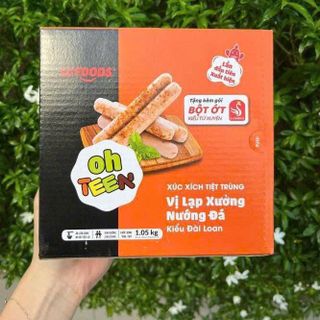 Xúc xích Ăn liền TT OH TEEn vị lạp xưởng hộp 1kg 25 cây