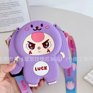Túi Silicon labubu, baby three đeo chéo