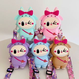 Túi Silicon labubu, baby three đeo chéo