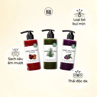 Sửa Rửa Mặt Rau Củ Wonder Bath Super Vegitoks 300ml - Làm Dịu Da, Giúp Da Tươi Trẻ