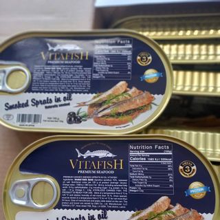 Cá trích ngâm dầu 190g vitafish Nga