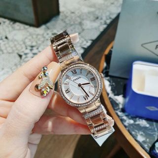 HOT DEAL ĐỒNG HỒ NỮ CAO CẤP POSSIL VIRGINIA MẶT TRÒN MINI VIỀN HỘT