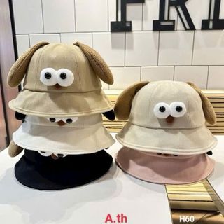 Mũ bucket cho bé hình cún dễ thương