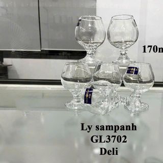 BỘ 6 LY THUỶ TINH UỐNG RƯỢU VANG 170ML GL3702 (T12)