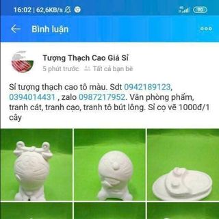 Tượng thạch cao tranh cát tranh tô màu nhiều mẫu