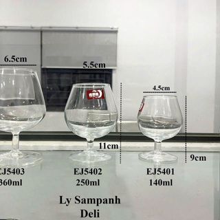 BỘ 6 LY THUỶ TINH UỐNG RƯỢU VANG 250ML EJ5402 (T8)