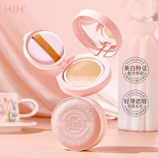 Phấn Nước HIH Whitening BB Cream Cushion – Che Phủ Hoàn Hảo, Dưỡng Trắng, Lâu Trôi, 3 Lõi 7.5g (Tự Nhiên/Trắng Ngà)