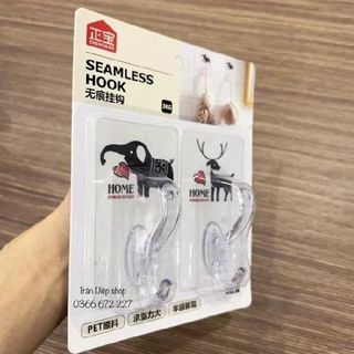 VỈ 2 MÓC DÁN TƯỜNG SEAMLESS HOOK NO.0785