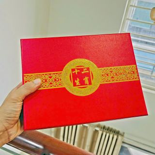 Bộ 12 Con Giáp Mạ Vàng Kèm Hộp Đỏ - quà tặng Tết Ý Nghĩa