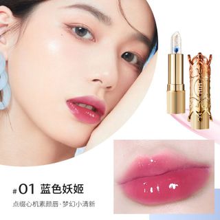 Son Thạch HIH Crystal Lipstick Vỏ Vàng – Son Dưỡng Đổi Màu Tự Nhiên, Căng Bóng, Giữ Ẩm, 3 Màu Hot Trend