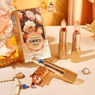 Son Thạch HIH Crystal Lipstick Vỏ Vàng – Son Dưỡng Đổi Màu Tự Nhiên, Căng Bóng, Giữ Ẩm, 3 Màu Hot Trend