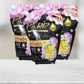 Sỉ từ 2 thùng-1 thùng 7 túi- Nước giặt xả Pariz cao cấp hương nước hoa 2,2kg/túi