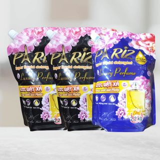 Sỉ từ 2 thùng-1 thùng 7 túi- Nước giặt xả Pariz cao cấp hương nước hoa 2,2kg/túi