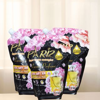 Sỉ từ 2 thùng-1 thùng 7 túi- Nước giặt xả Pariz cao cấp hương nước hoa 2,2kg/túi