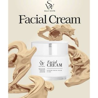 Kem dưỡng da SALLY WHITE - FACIAL CREAM 25g dưỡng trắng, hỗ trợ làm mờ thâm sạm và ngăn ngừa lão hoá