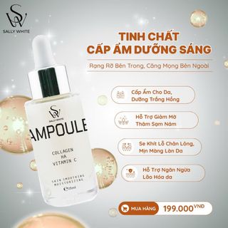 Tinh chất dưỡng da SALLY WHITE - AMPOULE 15ml dưỡng trắng da, hỗ trợ ngăn ngừa lão hoá và thâm sạm
