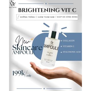 Tinh chất dưỡng da SALLY WHITE - AMPOULE 15ml dưỡng trắng da, hỗ trợ ngăn ngừa lão hoá và thâm sạm