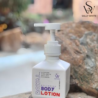 Sữa dưỡng thể SALLY WHITE-ROYAL BODY LOTION 250ml thẩm thấu nhanh, che khuyết điểm và an toàn cho da
