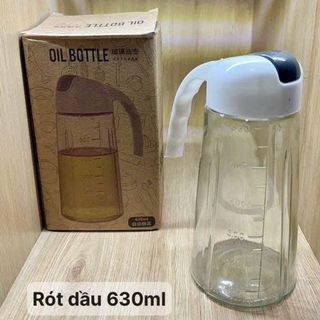 BÌNH THỦY TINH RÓT DẦU TỰ ĐỘNG 630ML