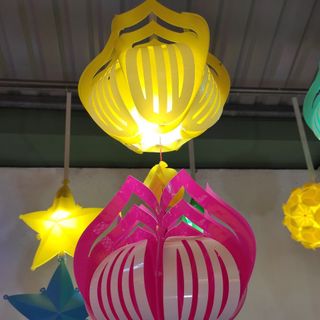 Lồng Đèn Nhựa Hoa Sen 20cm