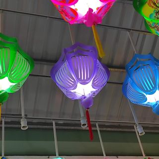 Lồng Đèn Nhựa Hoa Sen 20cm