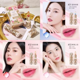 Son Thạch Hoa Hồng Đổi Màu HIH – Dưỡng Ẩm, Lên Màu Tự Nhiên, 3 Tông (#01 Xanh Ngọc, #02 Hồng Đỏ, #03 Hồng Nhạt)