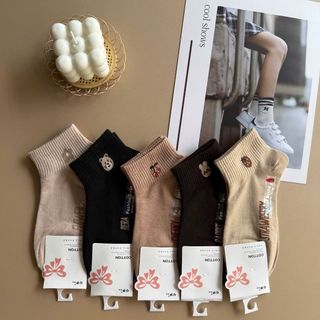 Set 10 đôi tất cổ ngắn nữ mix màu