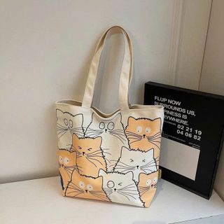 TÚI TOTE MÈO MÀU – ĐI HỌC, ĐI LÀM, ĐI CHƠI ĐỀU CHUẨN STYLE A859 - WINNIE HOUSE