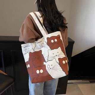 TÚI TOTE MÈO MÀU – ĐI HỌC, ĐI LÀM, ĐI CHƠI ĐỀU CHUẨN STYLE A859 - WINNIE HOUSE