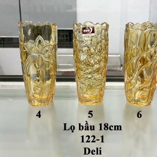 BÌNH CẮM HOA MIỆNG BÈO 18CM DELI VÀNG HP122- 1HA