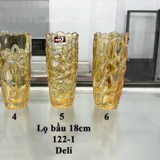 BÌNH CẮM HOA MIỆNG BÈO 18CM DELI VÀNG HP122- 1HA