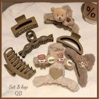 Set 8 kẹp tóc