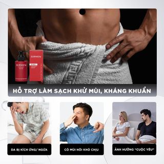 [Che tên] Dung dịch vệ sinh nam 3 in 1 SIRMEN Europe Gentlemen hương nước hoa châu Âu nam tính 100g chiết xuất tự nhiên công nghệ EU-Nano