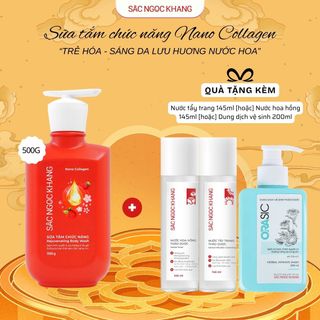 Sữa Tắm Nano Collagen [Chai 500g] TẶNG 1 TRONG 2 QUÀ