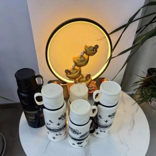 BGN Bình Giữ Nhiệt Kèm 2 Cốc Flower Cup 600ml ( THÙNG 50C )