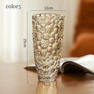 BÌNH CẮM HOA CHẤM BI 25CM DELI VÀNG DSHP2032- 3