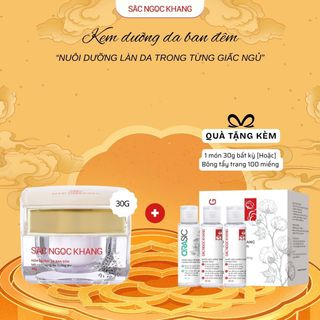 Kem Dưỡng Trắng Da Ban Đêm [Hộp 30g] TẶNG 1 TRONG 2 QUÀ
