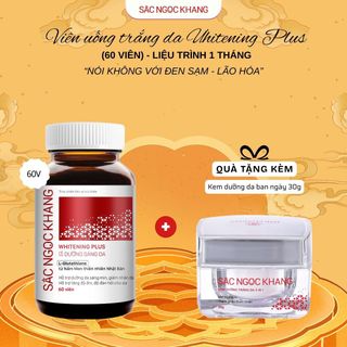 Viên Uống Dưỡng Trắng Vượt Trội Whitening Plus [Hộp 60 viên] TẶNG QUÀ